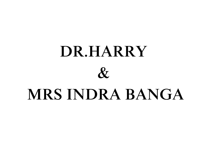 DR.HARRY & MRS INDRA BANGA