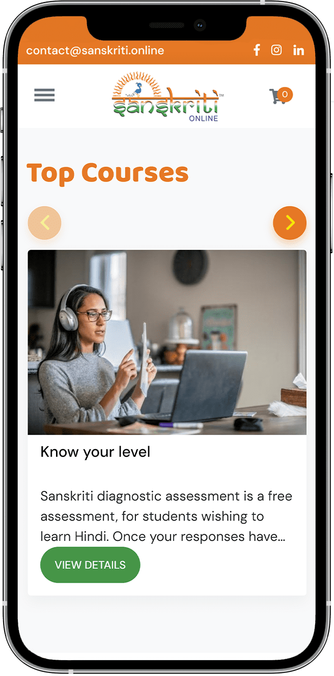 Hindi Top Courses by Sanskriti Online Hong Kong